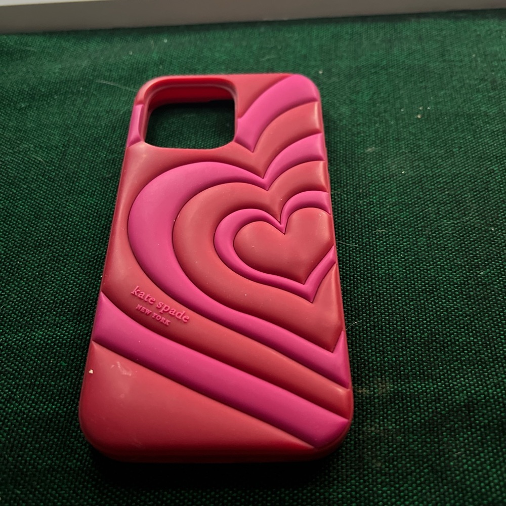Kate Spade Pink Heart Phone Case for the 14 pro max